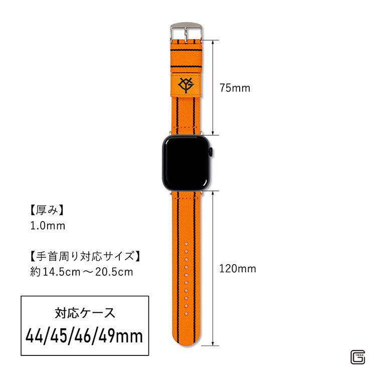 CRAFTECA 読売ジャイアンツ アップルウォッチ用バンド RWL005 apple watch 取り替えバンド ベルト 40mm 41mm 42mm 44mm 45mm 46mm 49mm 巨人 野球 グッズ
