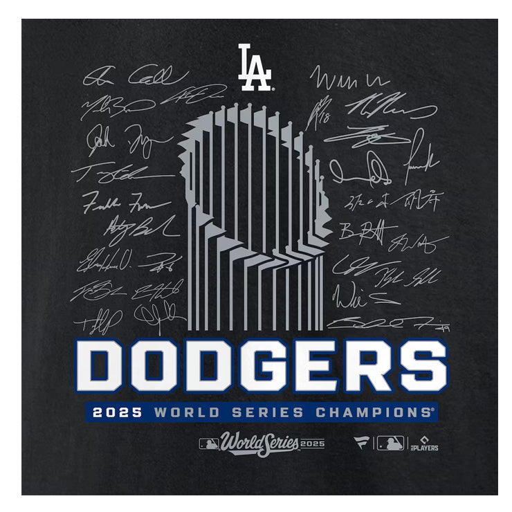 ドジャース 2025 ワールドシリーズ 優勝 グッズ シグネチャーロスター Tシャツ 半袖 大人 メンズ ユニセックス ウエア ウェア 記念グッズ 記念アイテム ファナティクス Fanatics