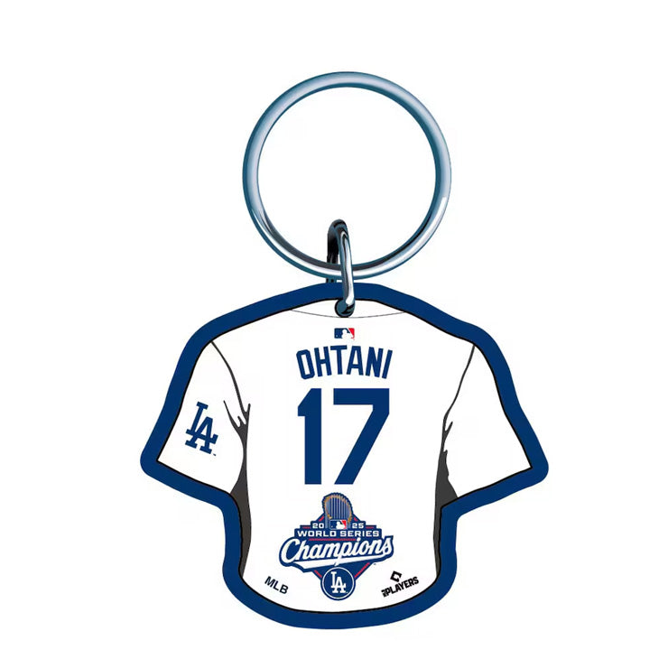 【予約販売】ドジャース 大谷翔平 2025 ワールドシリーズ 優勝 ネームアンドナンバー キーリング キーホルダー 大谷グッズ 記念グッズ 記念アイテム Wincraft ウィンクラフト