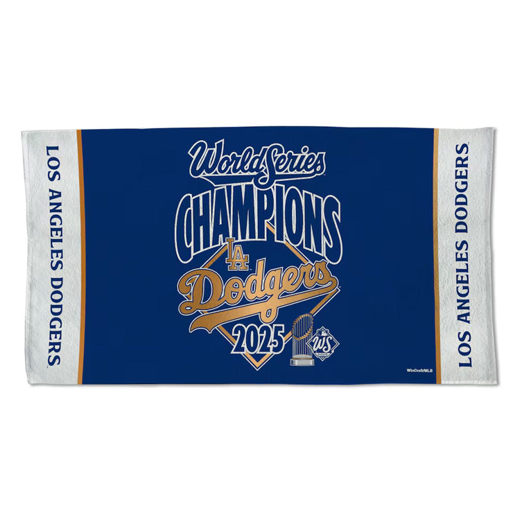 【予約販売】ドジャース 2025 ワールドシリーズ 優勝 ロッカールーム タオル 56cm×107cm グッズ 記念グッズ 記念アイテム Wincraft ウィンクラフト