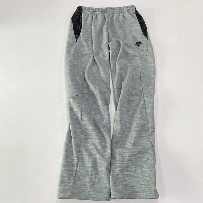 【アウトレット】Mサイズのみ デサント グレー プラクティススウェットジャケット パンツ 裏起毛 メンズ ユニセックス DBMOJF20SH DBMOJG20SH 上下セット 秋用 冬用 野球ウェア スポーツウェア トレーニングウェア あったかい 暖かい descente ワケあり 訳あり
