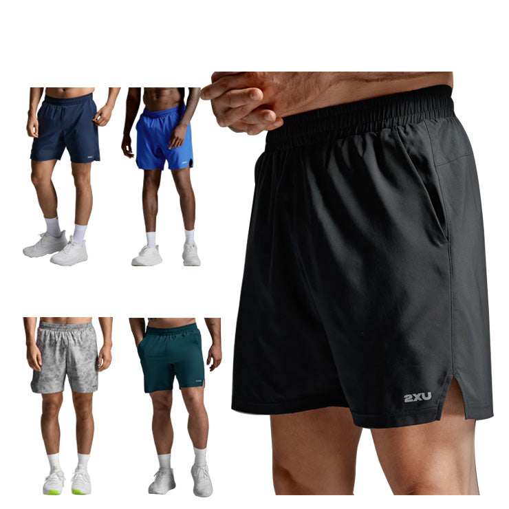 黒い陸上用パンツ 2XU ツータイムズユー 2XU ハーフパンツ ショートパンツ エアロ 7インチ