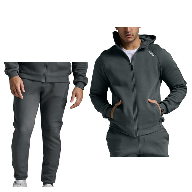 ツータイムズユー 2XU ウェア コミュート フルジップフーディー トラックパンツ 上下セット パーカー ロングパンツ メンズ ユニセックス MR7225A MR7082B ジャケット 長ズボン 秋 冬 ジャージ スポーツウェア トレーニングウェア
