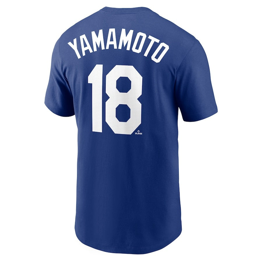 ナイキ 山本由伸 ネーム&ナンバー Tシャツ ワールドシリーズ2024優勝バッジ付き 半袖 大人 メンズ レディース ML0124FW153 ドジャース 山本 グッズ ウエア ウェア 半袖シャツ MLB メジャーリーグ 記念グッズ 記念アイテム nike