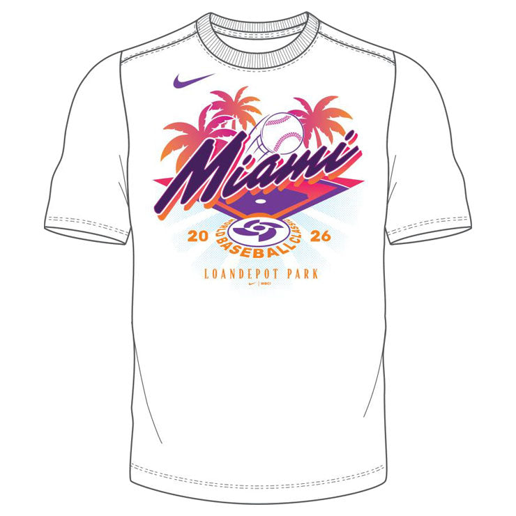 ナイキ 2026 WBC Tシャツ ホストシティ マイアミ 半袖 大人 メンズ ユニセックス N199-10A-WB1-ZGD 2026 World Baseball Classic グッズ ウエア ウェア 記念グッズ 記念アイテム nike