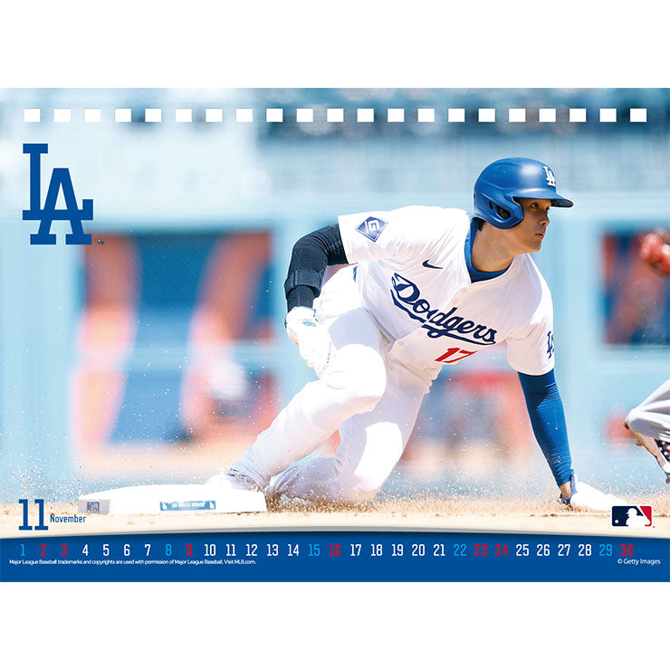 2025年 大谷翔平 卓上カレンダー 2025年1月始まり 令和7年カレンダー デスクカレンダー CL-552 ロサンゼルス・ドジャース 大谷翔平選手 大谷選手 大谷 グッズ