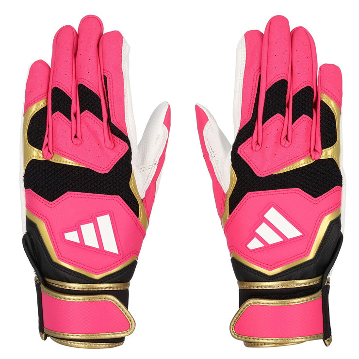 【刺繍1円】2025モデル アディダス バッティンググローブ 大人用 ジュニア用 BASIC 両手用 高校野球対応カラーあり 一般 少年野球 LBG404 カラー バッティング手袋 バッティンググラブ 打者用手袋 大人 一般 子供 こども キッズ 草野球 練習 試合 ソフトボール adidas