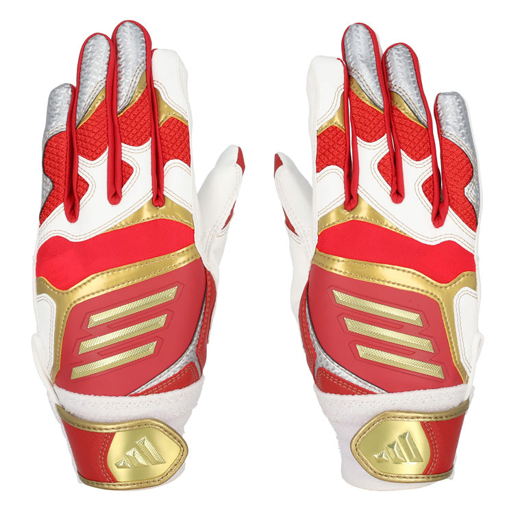 【刺繍1円】2025モデル アディダス ジュニア用 バッティンググローブ JUNIOR 両手用 少年野球 LBG904 カラー バッティング手袋 バッティンググラブ 打者用手袋 子供 こども キッズ リトルリーグ 学童野球 練習 試合 ソフトボール adidas