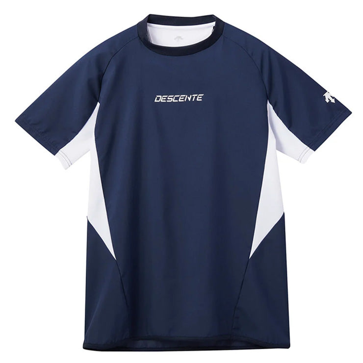 【2025モデル】デサント バレーボール 半袖 ピステ Tシャツ メンズ DV5SWB02U 夏用 ピステシャツ スポーツウェア トレーニングウェア ジム ランニング ジョギング ウェア カジュアル 大きいサイズあり descente