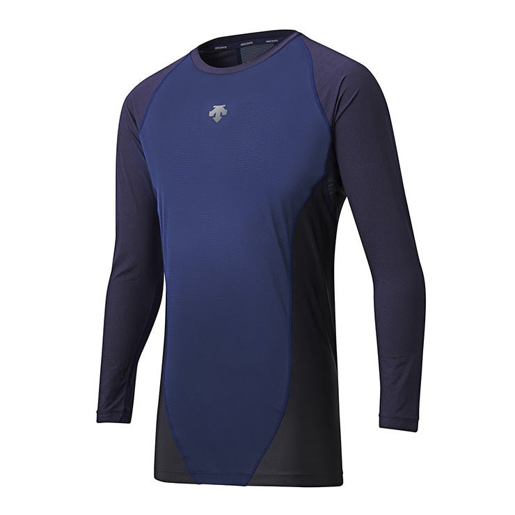 【2024モデル】デサント 野球 アンダーシャツ 丸首 長袖 リラックスフィットシャツ クール STD-772 通気性 冷感 夏用 アンダーウェア インナーウェア ルーズフィット 大人 一般 高校生 中学生 高校野球 大きいサイズ descente
