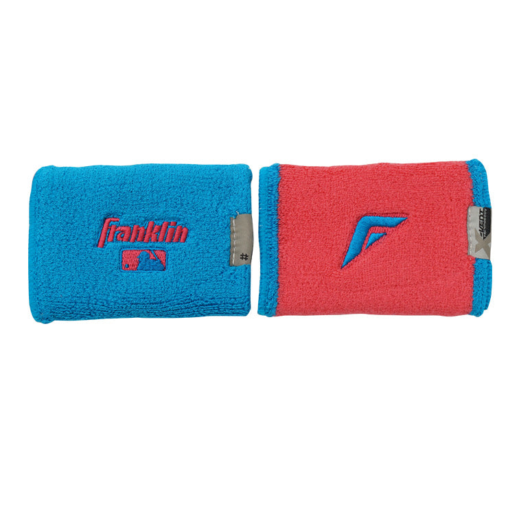 【2026モデル】フランクリン リストバンド 2個入り 両手用 MLB X-VENT Reversible Wristbands 23450 汗拭き 手首 汗 汗ふき アクセサリー 野球 バスケ テニス ランニング トレーニング スポーツ 小物 franklin