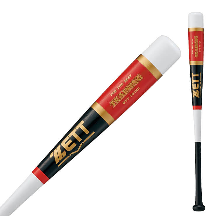 ゼット ZETT ジュニア用 木製 トレーニングバット 800G 硬式 軟式 少年野球 BTT75380