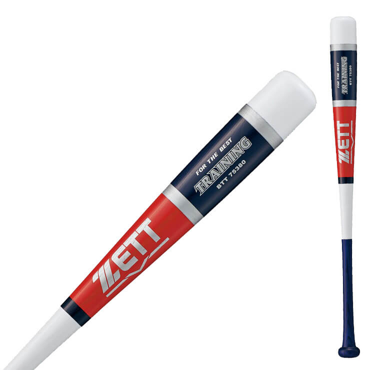 ゼット ZETT ジュニア用 木製 トレーニングバット 800G 硬式 軟式 少年野球 BTT75380