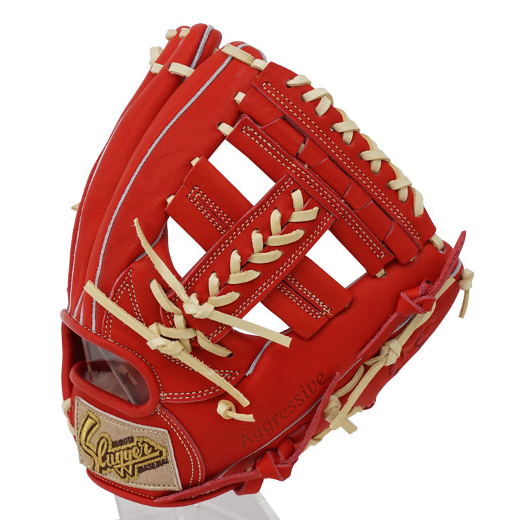 【2024モデル】久保田スラッガー 軟式 グローブ グラブ 内野手用 中野モデル 右投げ用 学生野球対応 KSN-T51 GRオレンジ×トレンチ 野球グローブ 野球グラブ 軟式グローブ 軟式グラブ 右投げ 右利き 大人 一般 中学軟式 高校軟式 中学生 軟式野球 kubota slugger あす楽