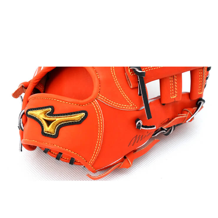 【2023モデル】ミズノプロ 硬式 グローブ グラブ 内野手用 テネイシャスプロエリートレザー 限定皮革シリーズ サイズ9 スプレンディッドオレンジ×ブラック 右投げ用 高校野球対応 1AJGH10813 クロスウェブ BSSショップ限定 硬式野球 大人 一般 高校生 硬式グローブ 硬式グラ