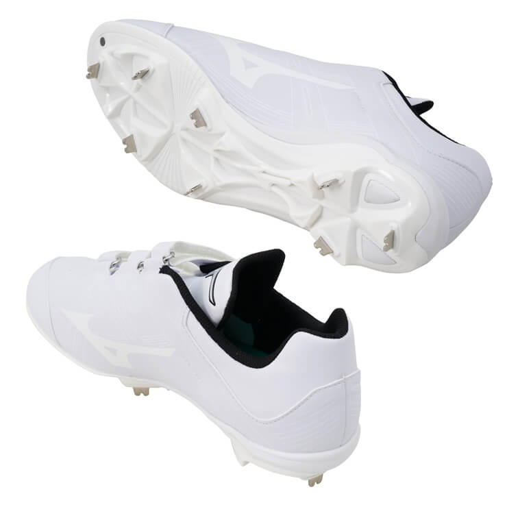 ミズノ 野球 白スパイク ライトレボバディー2 BLT ベルト式 3E 幅広 大人 一般 高校野球対応 中学生 25.0~29.0 11GM232501 靴 金属スパイク 金具スパイク ホワイトスパイク 3本ベルト マジックベルト 広い 軽い 軽量 試合 練習 大きいサイズあり mizuno