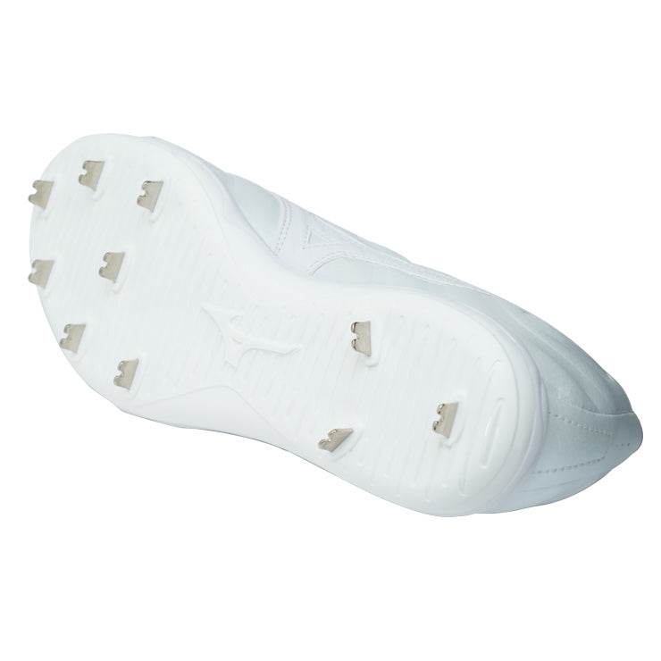 【球速が上がるスパイク】2025モデル ミズノプロ 野球 白スパイク 投手向け スピードレボ プロ 大人 一般 高校野球対応 中学生 25.0~30.0 ローカット 11GM250501 ピッチャー 靴 金属スパイク 金具スパイク 樹脂底スパイク 試合 ホワイト 大きいサイズ mizuno pro