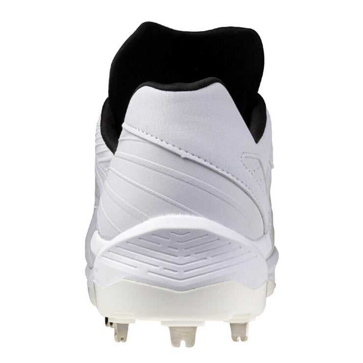 【2025モデル】ミズノ グローバルエリート 野球 厚底 白スパイク クッションレボ エリート ワイド 3E 高校野球対応 25.0~29.0 高校生 中学生 11GM254001 紐 反発 負担軽減 靴 金属スパイク 金具スパイク 樹脂底スパイク 試合 ホワイト 大きいサイズ mizuno global elite