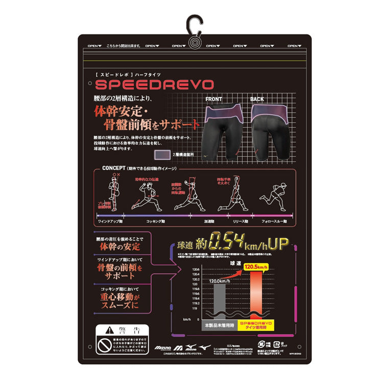 【球速が上がるタイツ】2026モデル ミズノプロ 野球 スピードレボ ハーフタイツ スパッツ 大人 一般 高校野球 12JBDX0209 ピッチャー 投手 スライディングパンツ パッド無し スラパン アンダータイツ インナー ショーツ 高校生 中学生 大きいサイズあり mizuno pro
