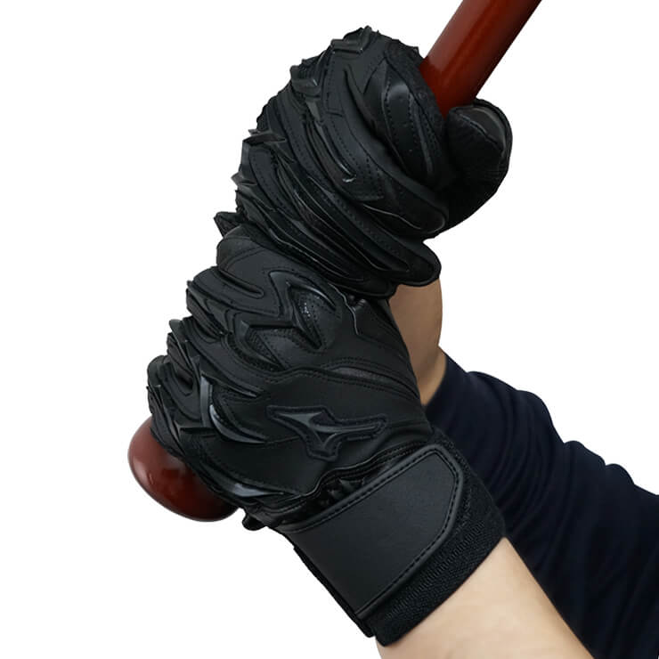 【刺繍1円】ミズノプロ バッティンググローブ 高校野球対応 シリコンパワーアークDI 両手用 1EJEH250 新型 バッティング手袋 バッティンググラブ 打者用手袋 大人 一般 白 黒 mizuno pro