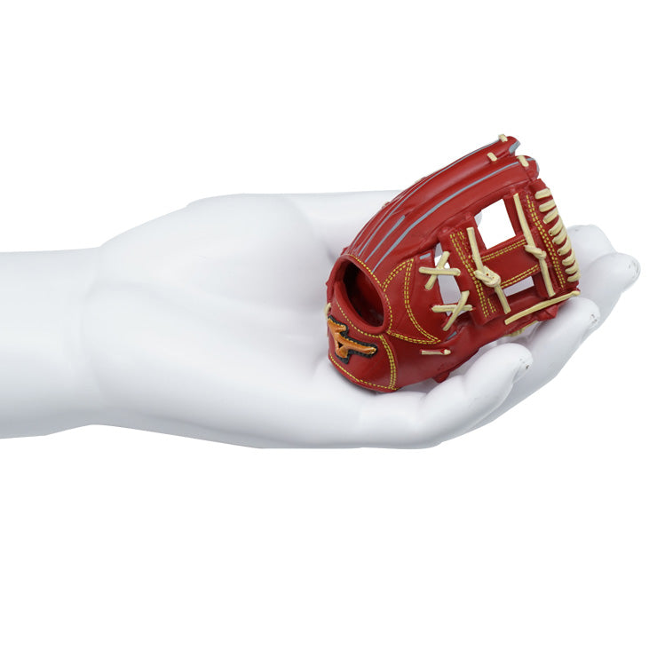 【2025モデル】ミズノプロ クラシック ミニチュア グローブ グラブ チェーン付き キーホルダー 1GJYG41210 フィギュア おもちゃ かわいい mizuno pro