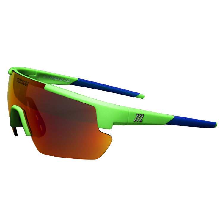 【2024モデル】マルーチ marucci 野球 ゴルフ スポーツサングラス SHIELD 2.0 PERFORMANCE SUNGLASSES 専用ケース付 メンズ MSVSHIELD2-MG-G-R マルッチ メガネ 眼鏡 UVカット 紫外線 撥水 スポーツ ジョギング アウトドア あす楽