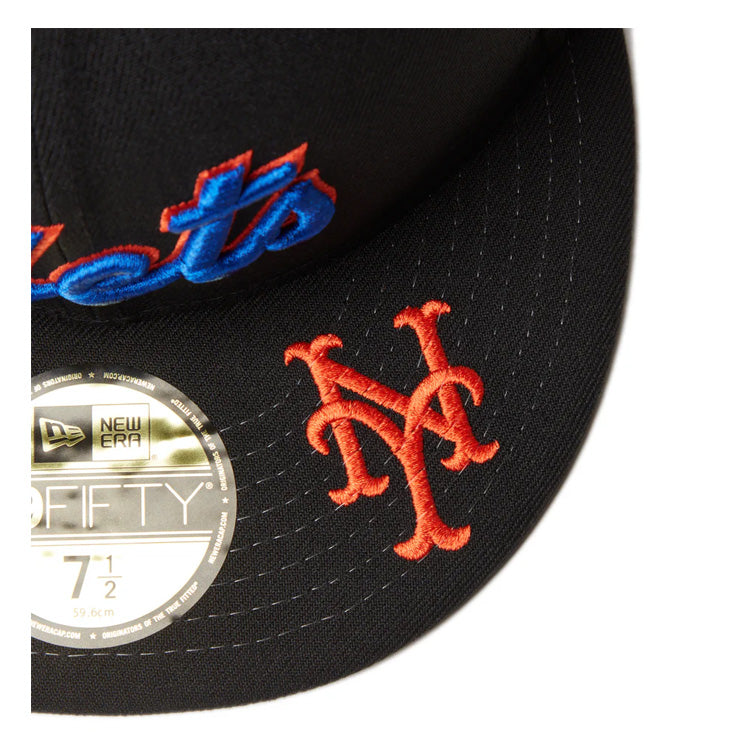ニューエラ NEW ERA ニューヨーク・メッツ キャップ バイザーロゴ 59FIFTY MLB Visor Logo メンズ レディース ユニセックス 14307684 MLB メジャーリーグ 野球帽 帽子 スポーツキャップ ベースボールキャップ ぼうし