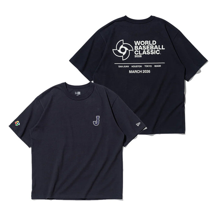 ニューエラ NEW ERA WBC 侍ジャパン WBCロゴ Tシャツ 半袖 ウォッシュドコットン World Baseball Classic 大人 一般 メンズ レディース ユニセックス14948265 14948266 日本代表 グッズ スポーツウェア