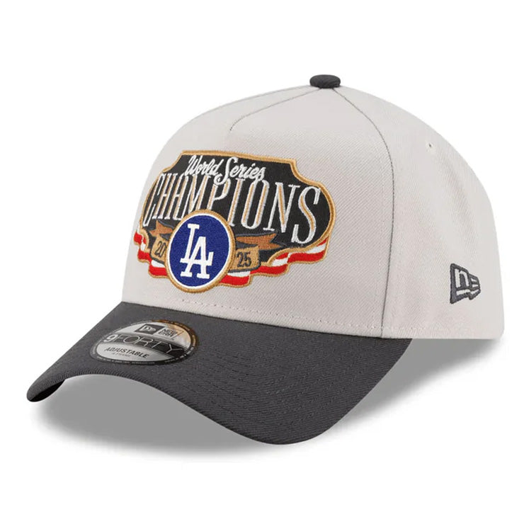ニューエラ NEW ERA ロサンゼルス・ドジャース 2025 ワールドシリーズ優勝 ロッカールーム キャップ 9FORTY A-Frame 2025 MLB World Series Champions Locker Room Cap メンズ レディース ユニセックス 15129607 メジャーリーグ 野球帽 帽子 ベースボールキャップ ぼうし