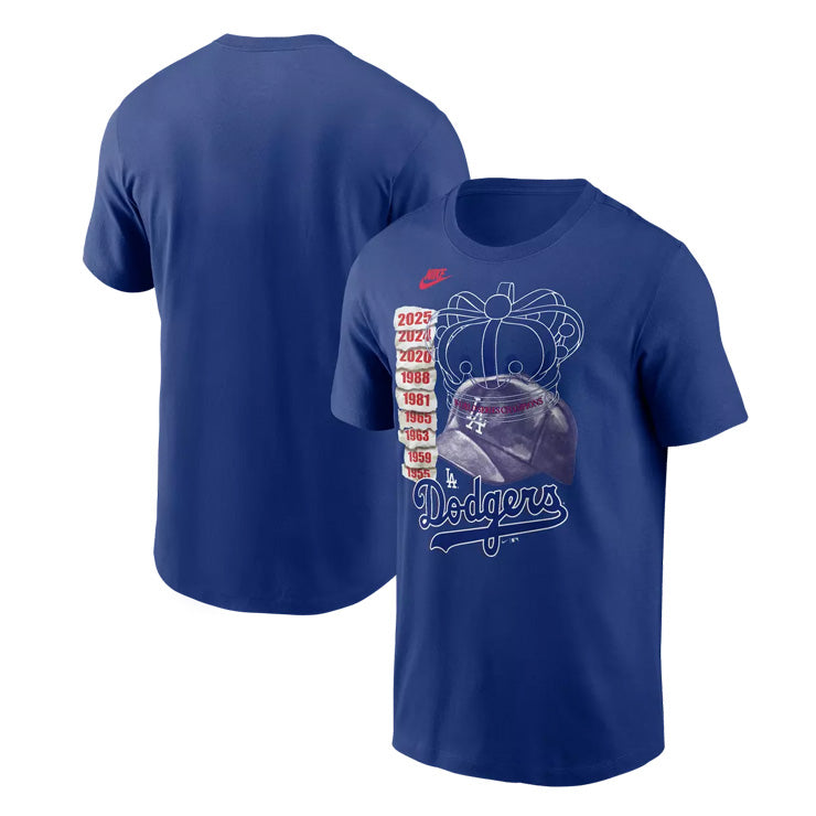 【2026モデル】ナイキ ロサンゼルス・ドジャース 半袖 Tシャツ Los Angeles Dodgers Crown Graphic Cotton T-Shirt メンズ N199-4EW-LAD-0PD カジュアル 普段着 スポカジ スポーツウェア MLB メジャーリーグ 公式アイテム nike