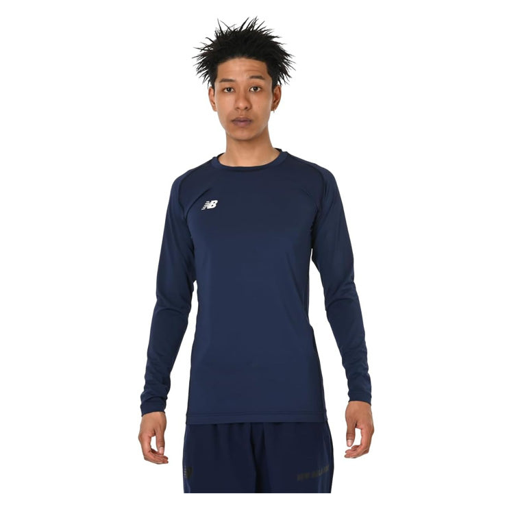全2色 2025モデル ニューバランス インナーシャツ アンダーシャツ 丸首 長袖 AMT55288 ストレッチクルー ロングスリーブ トップス 野球 サッカー フットサル アンダーウェア スポーツウェア トレーニングウェア ランニング ジム new balance