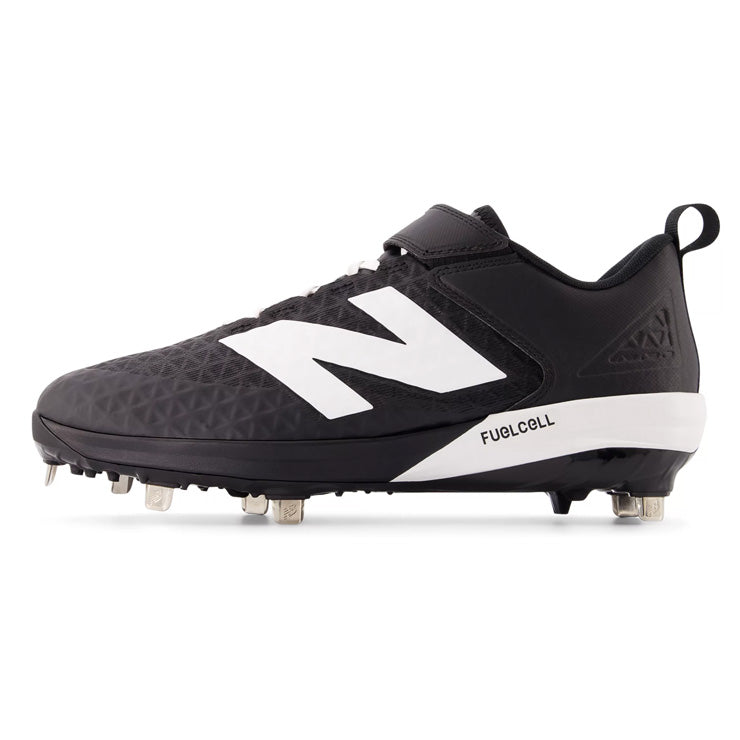 【2025秋冬モデル】ニューバランス 野球 スパイク Fuel Cell 4040 v8 金具スパイク 紐+ベルト 2E 26.0~30.0 ブラック×ホワイト L4040BK8 フューエルセル カラー 金属スパイク 大人 一般 大学野球 社会人野球 草野球 newbalance