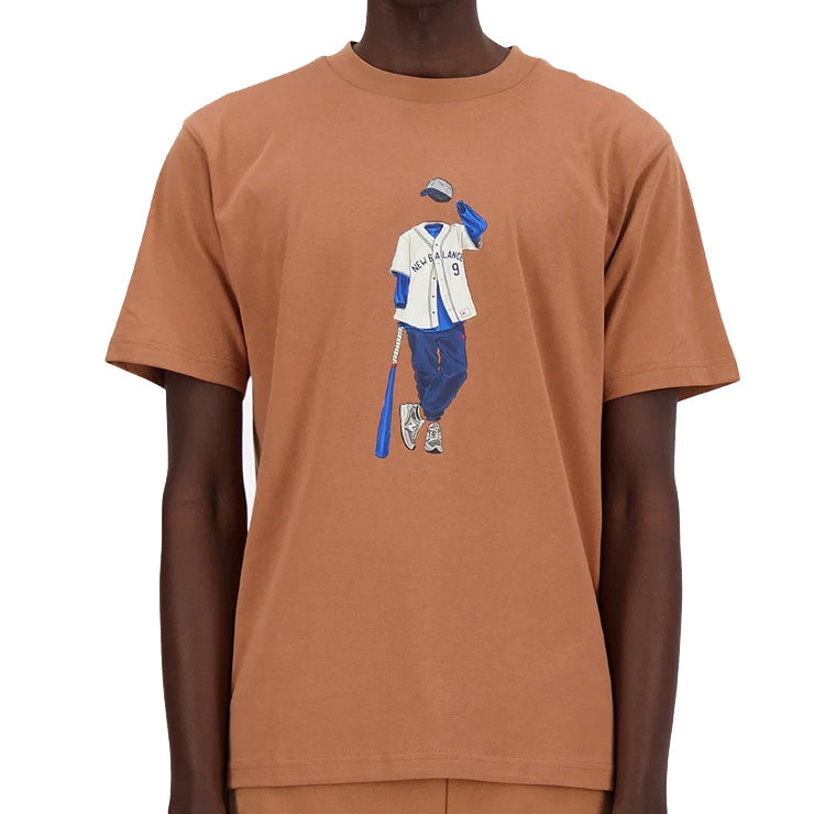 【2024モデル】ニューバランス 半袖 Tシャツ Athletics Baseball Style ショートスリーブTシャツ リラックスフィット メンズ ユニセックス MT41577 スポーツウェア 大人 一般 半袖シャツ new balance