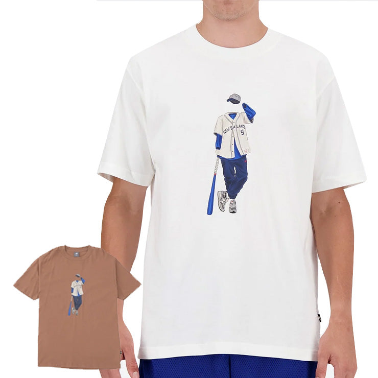 【2024モデル】ニューバランス 半袖 Tシャツ Athletics Baseball Style ショートスリーブTシャツ リラックスフィ