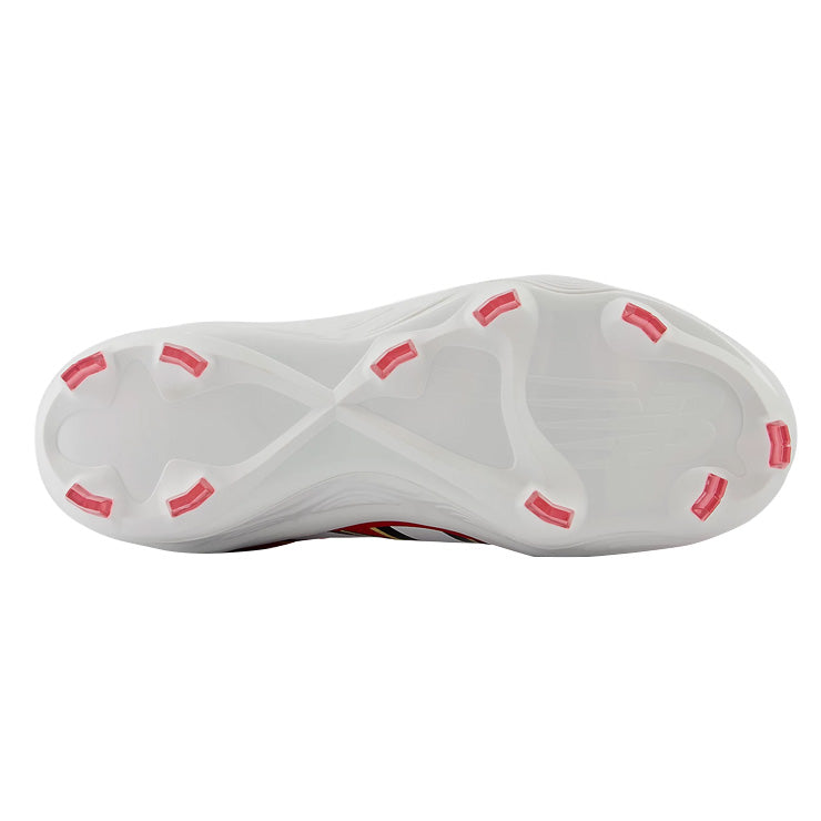 【2025モデル】ニューバランス 野球 ポイントスパイク FRESH FOAM X MOLDED レッド 3000V7 2E 25.0~30.0 PL3000R7 カラー スタッドスパイク プラスチッククリーツ 紐 大人 一般 大学野球 社会人野球 草野球 newbalance