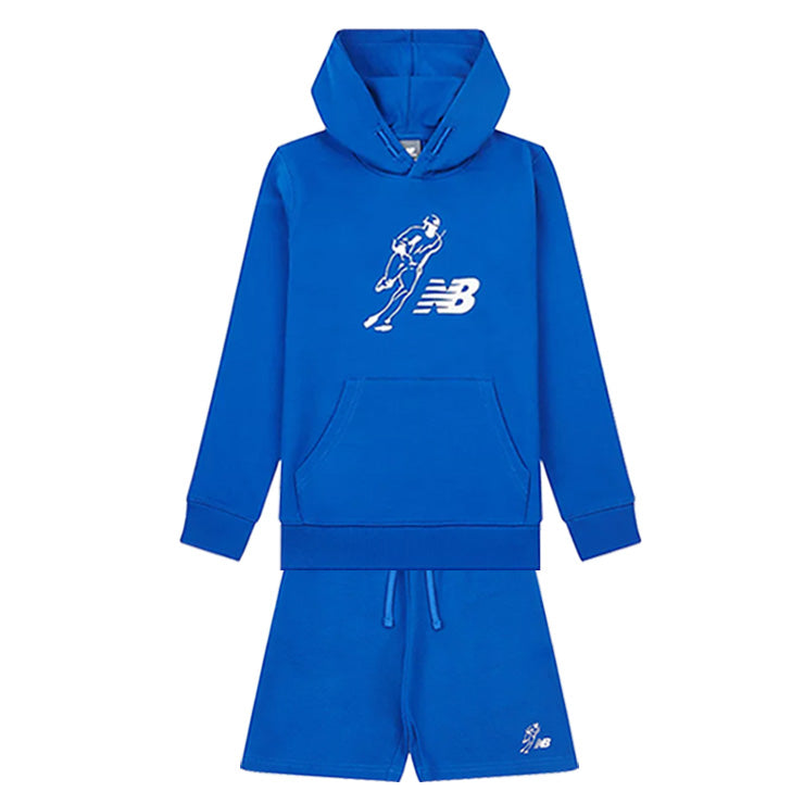 全2色 ニューバランス 大谷翔平 シグネチャーコレクション ジュニア用 長袖 フーディー パーカー ハーフパンツ 上下セット 子供服 セットアップ 子供服 LAKB0352 LAKB0353 プルオーバー スポーツウェア 大谷 グッズ こども キッズ Jr 子供 子ども new balance