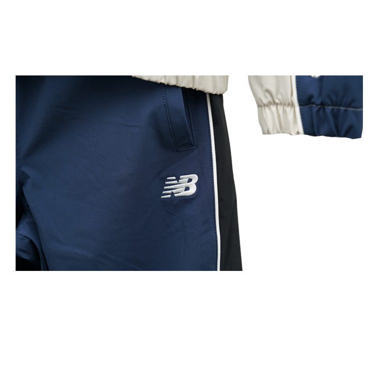 2025モデル ニューバランス ジュニア用 ウーブン 長袖 トラックジャケット ロングパンツ 上下セット 長袖 裏起毛 子供服 YJ53171 YP53173 ジャージ 上下 スポーツウェア トレーニングウェア ランニング ウィンドブレーカー こども 子ども キッズ 男の子 女の子 newbalance