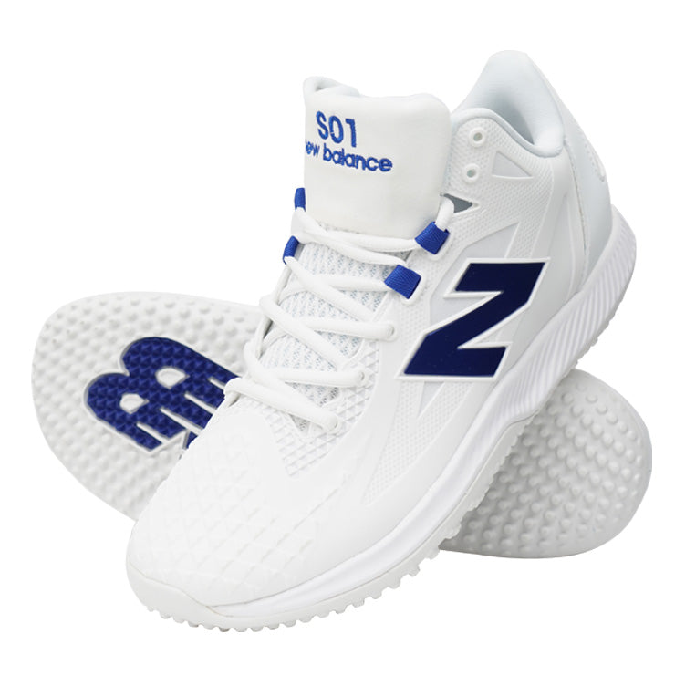 ニューバランス 野球 大谷翔平モデル トレーニングシューズ Ohtani 1 Turf ホワイト×ブルー ドジャースカラー 2E 24.0~30.0 Shohei Ohtani Signature Collection シグネチャーコレクション TSHOWB1 アップシューズ ランニングシューズ スニーカー 紐 大人 newbalance