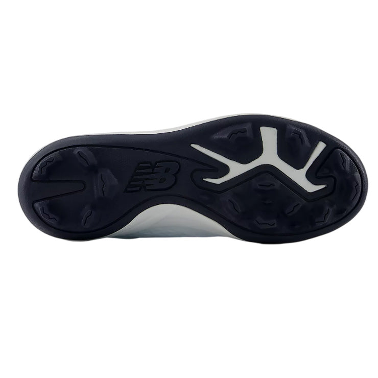 【2026モデル】ニューバランス 野球 ジュニア用 ポイントスパイク 4040 v8 19.0cm~24.0cm ホワイト×ネイビー 少年野球 Y404076Y カラー クリーツ スタッドスパイク 紐 小学生 こども 子ども キッズ jr 子供 学童野球 リトルリーグ ソフトボール newbalance