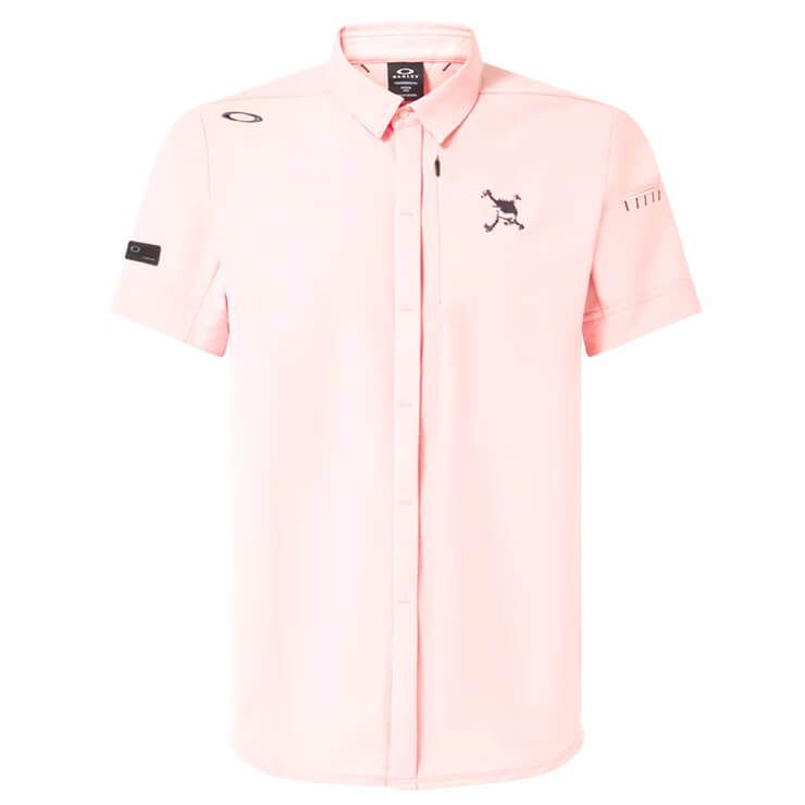 【2024モデル】オークリー 半袖 襟付き シャツ ゴルフシャツ Skull Parched Wv Shirt テニスウェア ゴルフウェア FOA406442 夏用 スポーツウェア トレーニングウェア ジム ランニング ジョギング ウェア oakley