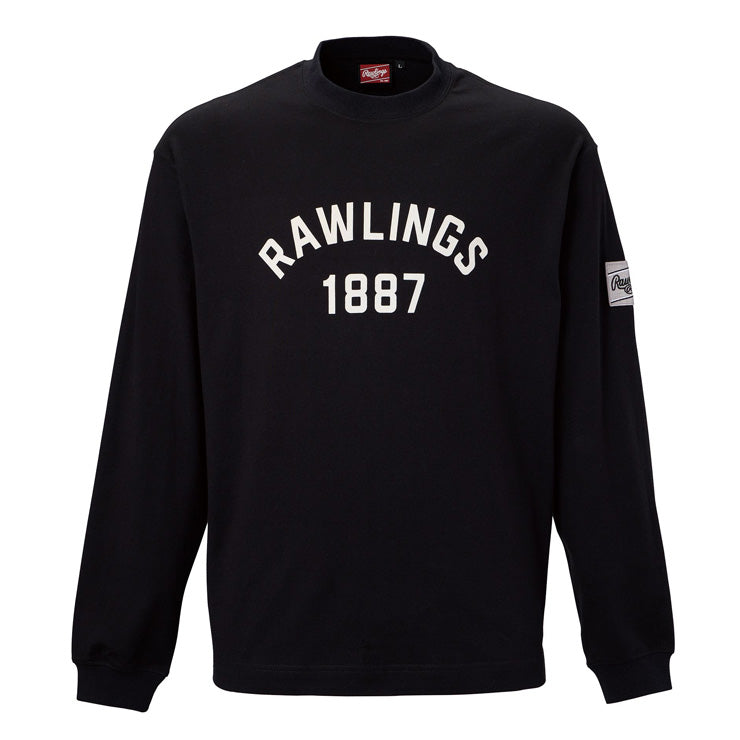 【2025モデル】ローリングス 長袖 Tシャツ GROUND RED メンズ ユニセックス AST15F05 春物 秋物 冬物 カジュアル タウンユース スポカジ スポーツウェア ロンT ロングスリーブシャツ 野球ウェア rawlings 大きいサイズあり