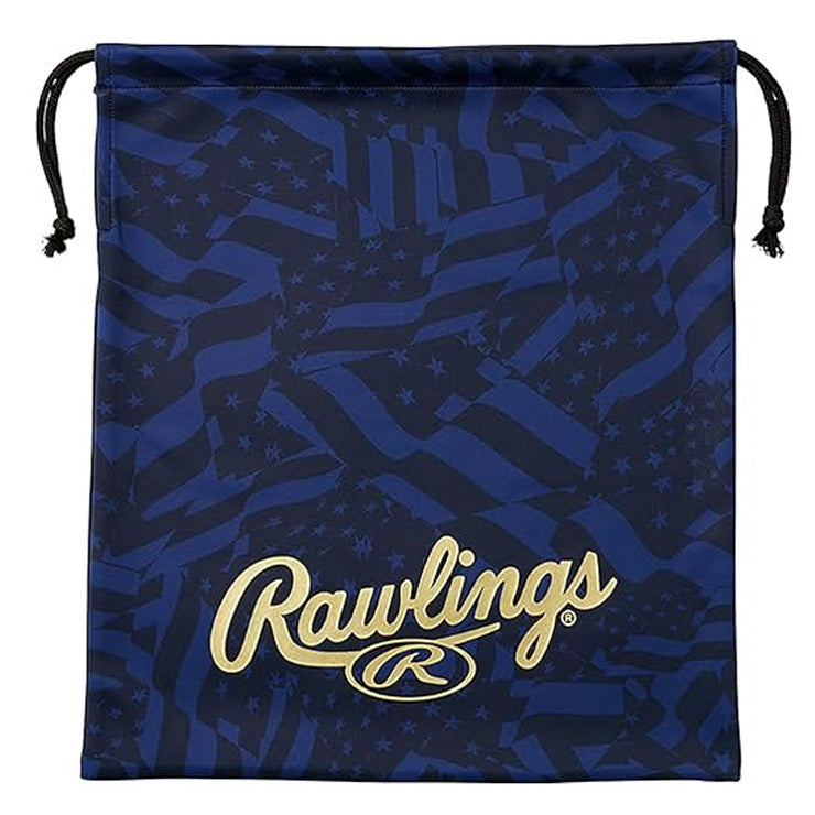 【2025モデル】ローリングス 野球 グラブ袋 グローブ袋 USカモ柄 EAC15S04 巾着袋 マルチ袋 小物 グラブアクセサリー rawlings