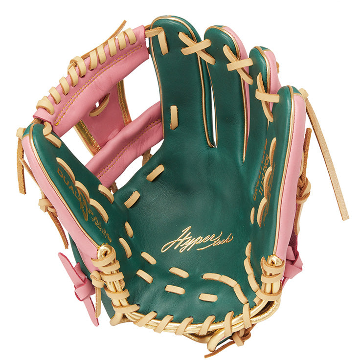 【2024モデル】ローリングス 軟式 グローブ グラブ 内野手用 ハイパーテック カラーズ シンク 右投げ用 ダークグリーン×ピンク GR4FHTCN62 内野用 一般軟式 軟式グローブ 軟式グラブ 右利き用 大人 一般 草野球 かっこいい カラフル rawlings あす楽