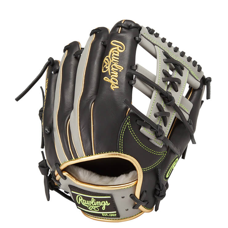 【2024モデル】ローリングス 軟式 グローブ グラブ 内野手用 HOH ウィザード カラーズ #01 右投げ用 ブラック×グレー GR4FHWCK4MG 内野用 一般軟式 軟式グローブ 軟式グラブ 右利き用 大人 一般 草野球 rawlings あす楽