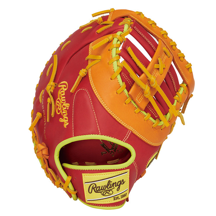 【2025モデル】ローリングス 軟式 ファーストミット ハイパーテック カラーズ シンク 右投げ用 左投げ用 GR5FHTCM53 一塁手用 一般軟式 軟式グローブ 軟式グラブ 右利き用 大人 一般 草野球 かっこいい カラフル rawlings