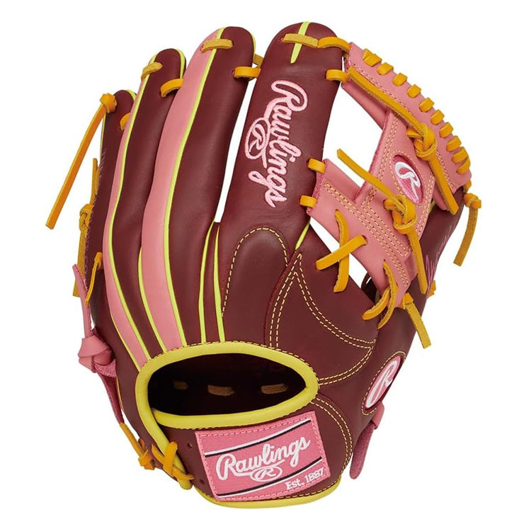 【2025モデル】ローリングス 軟式 グローブ グラブ 内野手用 ハイパーテック カラーズ シンク 右投げ用 GR5HTCN62 内野用 一般軟式 軟式グローブ 軟式グラブ 右利き用 大人 一般 草野球 かっこいい カラフル rawlings