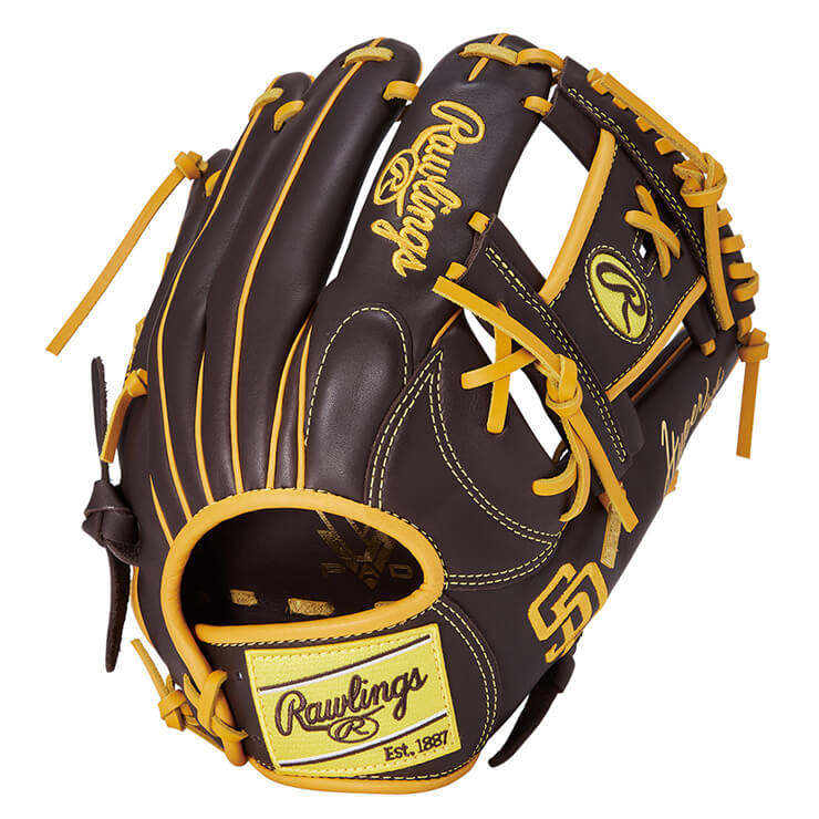 【2025モデル】ローリングス 軟式 グローブ グラブ 内野手用 右投げ用 ハイパーテック MLB TEAM ドジャース ヤンキース アスレチックス パドレス GR5HTMN62 内野用 一般軟式 軟式グローブ 軟式グラブ 右利き用 大人 一般 草野球 かっこいい カラフル rawlings