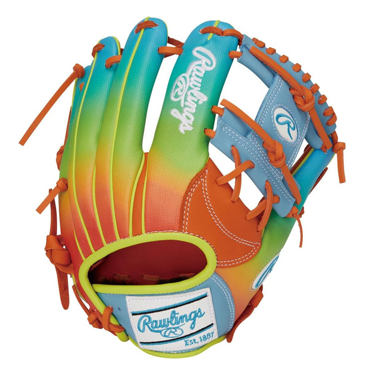【2026モデル】ローリングス 限定 軟式 グローブ グラブ 内野手用 HOH UV GRAPHIC 右投げ用 GR6HUVN62 グラデーション 派手 カラーグラブ RGGC店限定 内野用 一般軟式 中学軟式 軟式グローブ 軟式グラブ 右利き用 大人 一般 草野球 rawlings