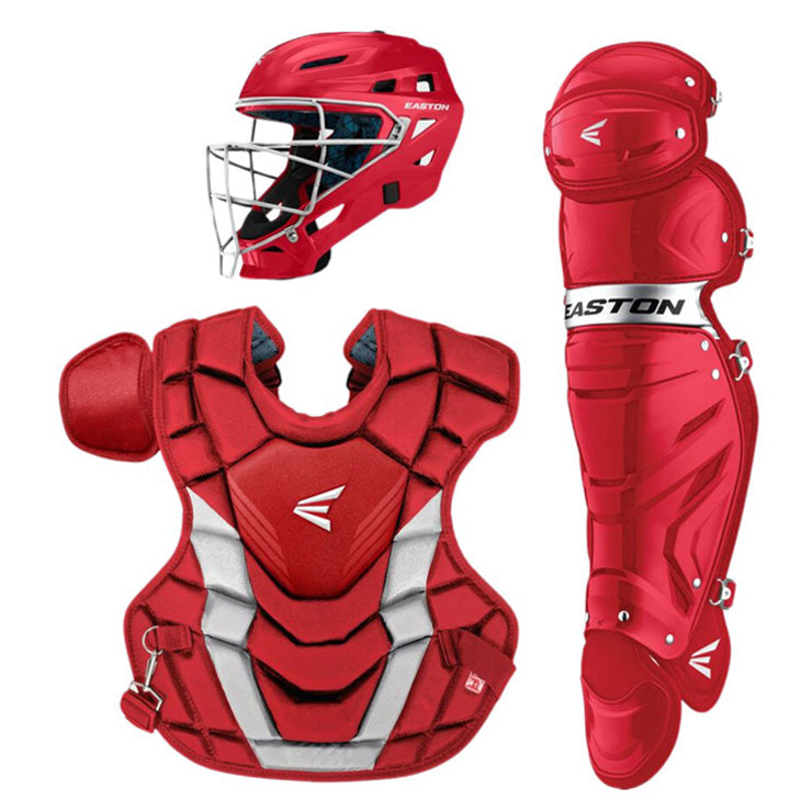 イーストン リトルリーグ キャッチャー防具 3点セット ヘルメット一体型マスク プロテクター レガース 少年硬式 GMETMECHS GMETMECPY GMETMELGY こども 子ども キッズ ジュニア Jr 捕手用 キャッチャー道具 キャッチャー用具 一式 レガーツ レガーズ easton set