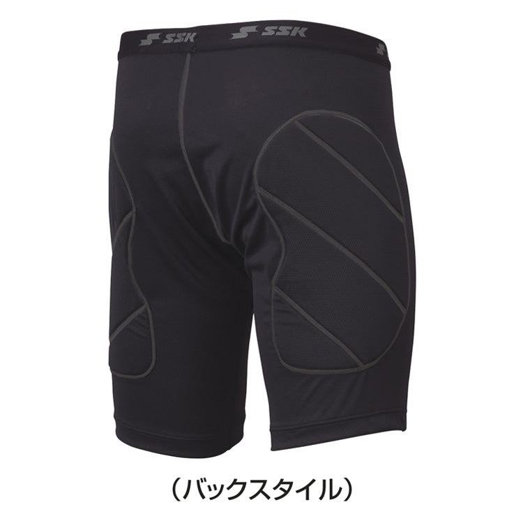 【2025モデル】SSK 野球 スライディングパンツ パッド付き ファウルカップ収納式 大人 一般 高校野球 BSP005 スラパン アンダータイツ インナー ショーツ 高校生 中学生 大きいサイズあり エスエスケイ